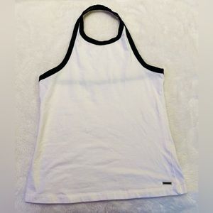 Roxy Womens Halterneck Tank Top -Black & White Size MEDIUM